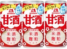 森永製菓　甘酒３缶パック　800ｃ/ｓ限定　210円（税別）